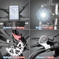 Electric bike Ridstar Q20 Luxe, 48V, (), 20Ah battery, retro style product image view 4