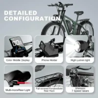 Bluvall Zeegr S1 E-Bike Dual AWD 80 Miles Electric Bike product image view 8
