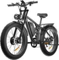 Bluvall Zeegr S1 E-Bike Dual AWD 80 Miles Electric Bike Black product image view 1