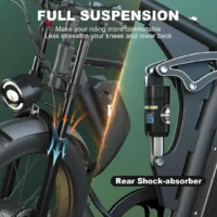 Bluvall Zeegr S1 E-Bike Dual AWD 80 Miles Electric Bike product image view 5