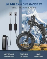 RIDING TIME'S Z8 S Electric Bike for Adults Full Suspension product image view 8