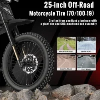 RIDING TIME'S GT73 Electric Dirt Bike for Adults - Upgraded GT73 product image view 3