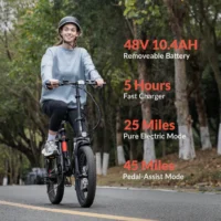 INVANTI Upgraded Tide 2 Folding Electric Bike product image view 10
