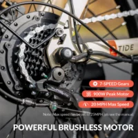 INVANTI Upgraded Tide 2 Folding Electric Bike product image view 9