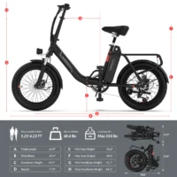 INVANTI Upgraded Tide 2 Folding Electric Bike product image view 15