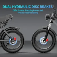 YVY C20 Retro Style Electric Bike ( formerly Ridstar Q20 ) product image view 5