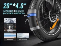 SAMEBIKE LOTDM200-II Fat Tire Electric Mountain Bike product image view 8