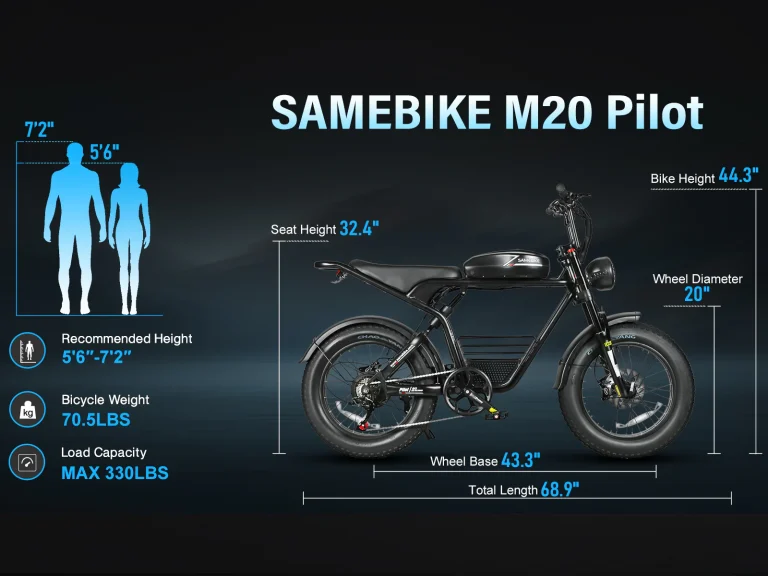 SAMEBIKE M20 Retro Street Electric Bicycle product image view 8