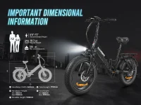SAMEBIKE LOTDM200-II Fat Tire Electric Mountain Bike product image view 9
