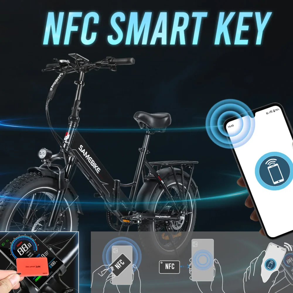 SAMEBIKE LOTDM200-II Fat Tire Electric Mountain Bike product image view 2