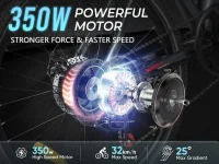 SAMEBIKE RS-A01 MEN Electric Commuter Bike product image view 4