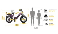 VICTRIP® Mimas Torque Sensor Step Thru Ebike product image view 10