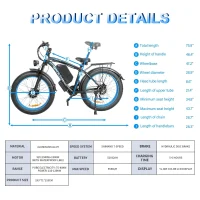 BAOLUJIE DP2602-1 Adult Electric bicycle product image view 7
