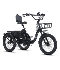 VICTRIP® T1 Folding Electric Trike Black product image view 16