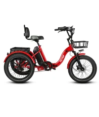 VICTRIP® T1 Folding Electric Trike Red product image view 6