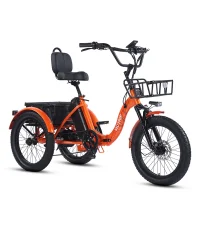 VICTRIP® T1 Folding Electric Trike Orange product image view 3