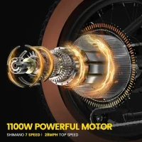 5TH WHEEL Knight Retro Electric Bike product image view 2