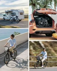 ISINWHEEL M40 Folding Electric Bike with Basket product image view 11