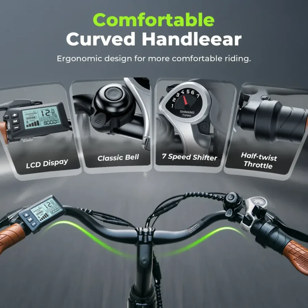 ISINWHEEL Ucity S Electric Cruiser Bike product image view 2