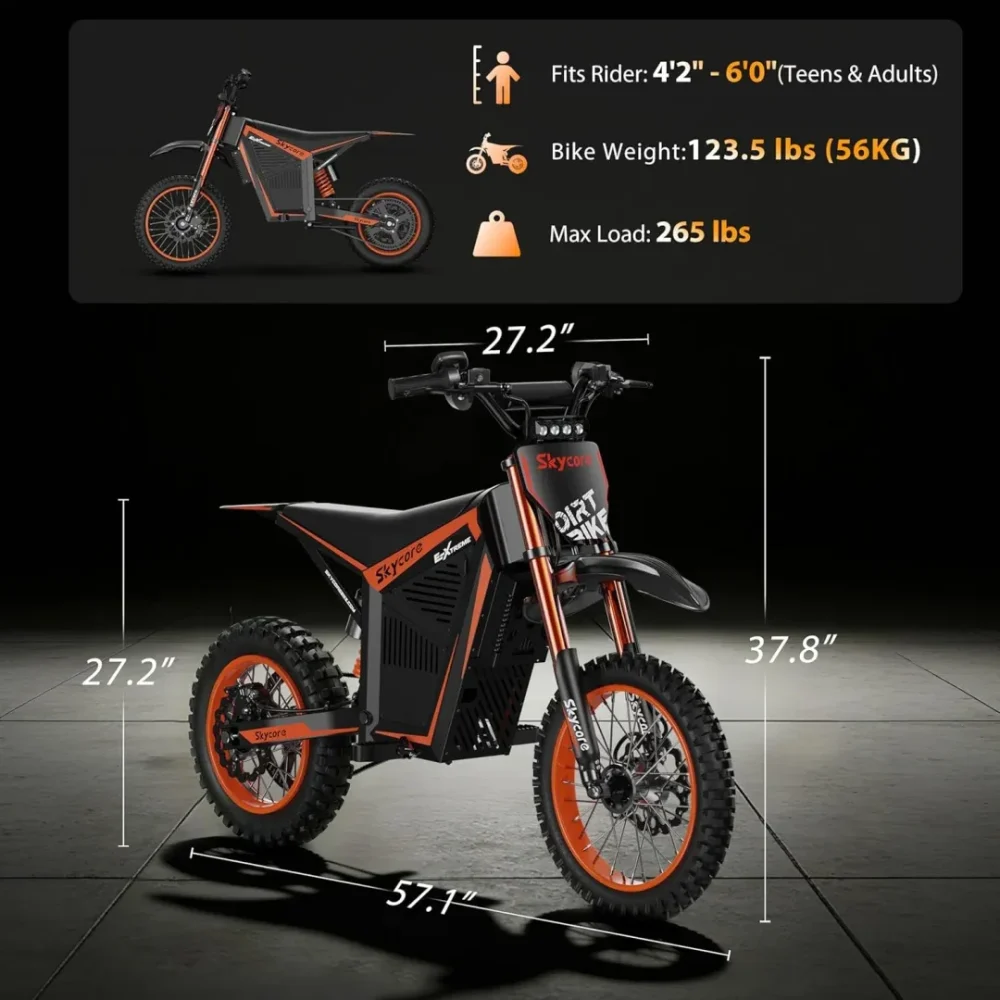 SKYCORE S11 Electric Dirt Bike product image view 2