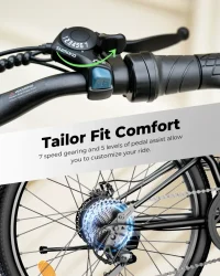 ISINWHEEL M40 Folding Electric Bike with Basket product image view 15