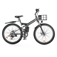 ISINWHEEL M40 Folding Electric Bike with Basket product image view 1