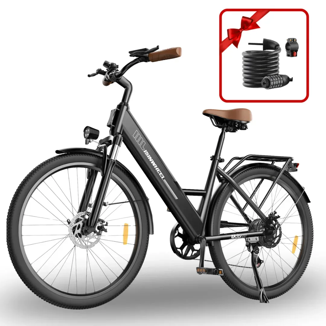 ISINWHEEL Ucity S Electric Cruiser Bike Blue product image view 3