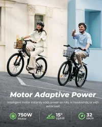 ISINWHEEL M40 Folding Electric Bike with Basket product image view 5