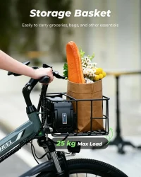 ISINWHEEL M40 Folding Electric Bike with Basket product image view 4