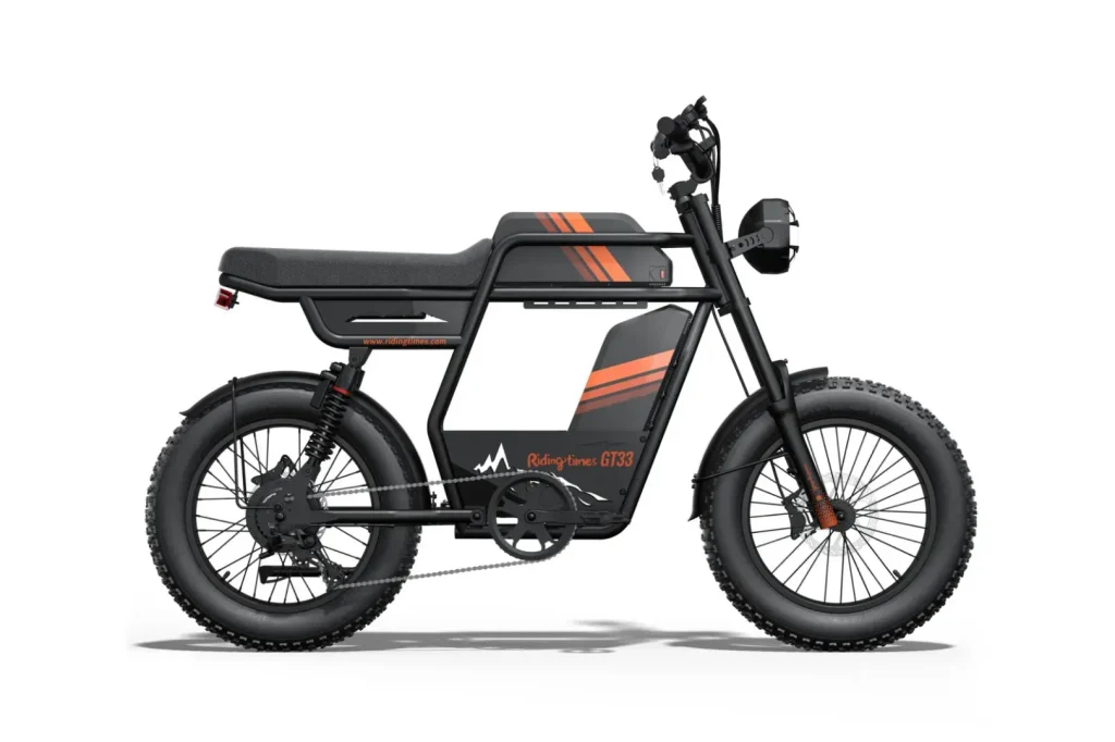 RIDING TIME'S GT33 All-Terrain Cafe Racer Cargo Electric Bike product image view 2