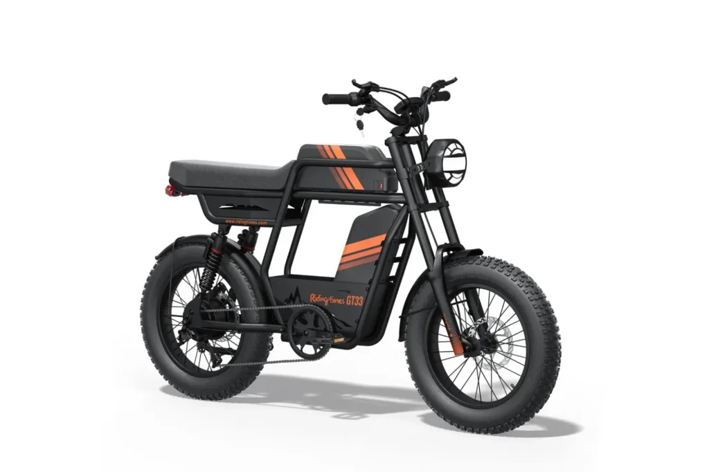 RIDING TIME'S GT33 All-Terrain Cafe Racer Cargo Electric Bike product image view 1