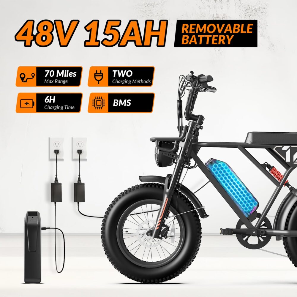 INVANTI EB16 removable 48 V battery and charging equipment