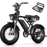 INVANTI EB16 black all-terrain fat tire electric bike