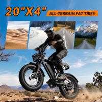 INVANTI EB16 20 × 4-inch all-terrain fat tires